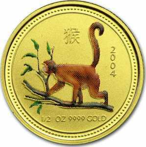  50 долларов 2004 года, Год обезьяны - цветная, фото 2 