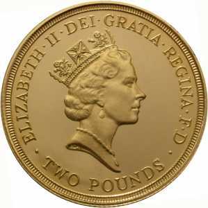  2 фунта 1994г, 300 лет Банку Англии, фото 1 