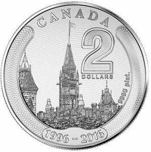  2 доллара 2016 года, Здание парламента Канады, фото 2 