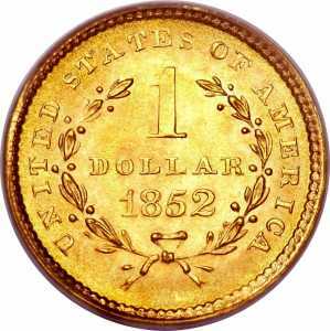  1 доллар 1849-1854 годов, Свобода, фото 2 
