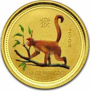  15 долларов 2004 года, Год обезьяны - цветная, фото 2 