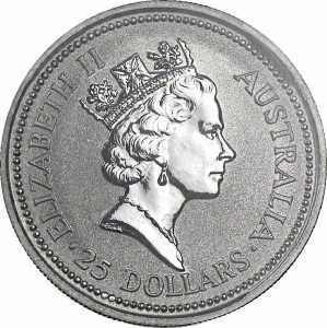  25 долларов 1994-1995 годов, Австралийская коала, фото 1 