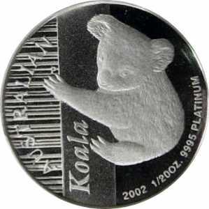  5 долларов 2002 года, Австралийская коала, фото 2 