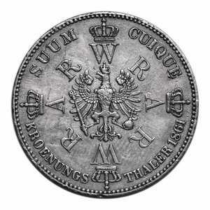  1 талер 1861 года, Коронация Вильгельма I и Августы, фото 2 