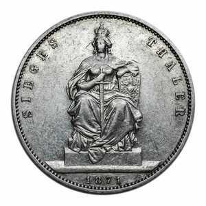  1 талер 1871 года, Франко-Прусская война, фото 2 