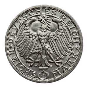  3 марки 1928 года, Наумбург, фото 2 
