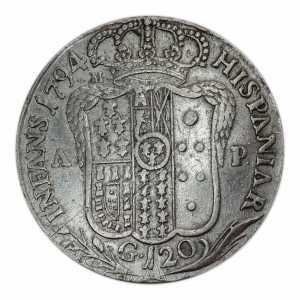  120 грано 1794 года, Неаполь/Регулярный выпуск, фото 2 