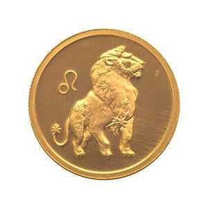  50 рублей 2003 год (золото, Лев), фото 2 