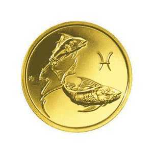  50 рублей 2004 год (золото, Рыбы), фото 2 