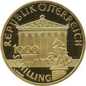  1000 Шиллингов 1995 года, Зевс, фото 1 