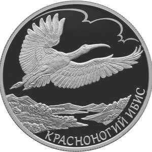  2 рубля 2019 года, Красноногий ибис, фото 2 