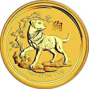  25 Долларов 2018 года, Год собаки /2018 на аверсе, ниже бюста/, фото 2 