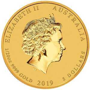  5 Долларов 2019 года, Год свиньи, фото 1 