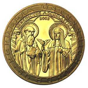  50 Евро 2002 года, Схоластика Святого Бенедикта, фото 1 