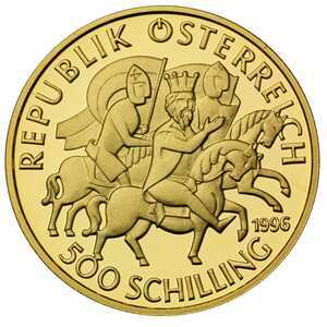  500 Шиллингов 1996 года, 1000 лет Австрии, фото 1 