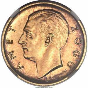  10 франга ари 1927 года, Зог, фото 2 