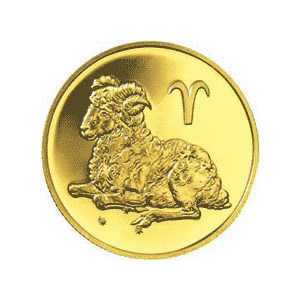  50 рублей 2004 год (золото, Овен), фото 2 