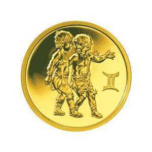  50 рублей 2004 год (золото, Близнецы), фото 2 