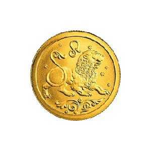  25 рублей 2005 год (золото, Лев), фото 2 