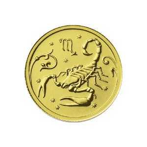  25 рублей 2005 год (золото, Скорпион), фото 2 