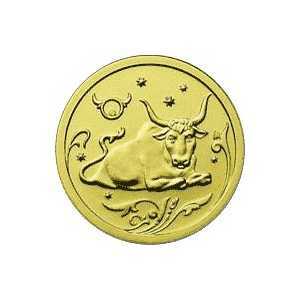  25 рублей 2005 год (золото, Телец), фото 2 