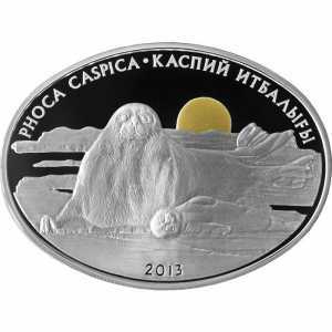  500 Тенге 2013 года, Каспийский тюлень, фото 2 