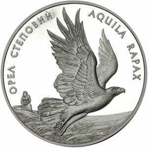  10 гривен 1999 года, Орел степной, фото 2 