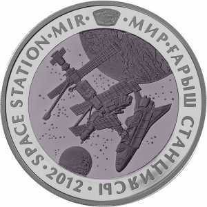  500 тенге 2012 года, Космическая станция "Мир", фото 2 