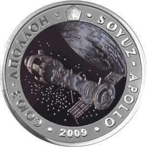  500 тенге 2009 года, "Союз" - "Аполлон", фото 2 