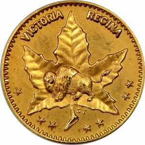  50 центов (1/2 D) 1898 года, Золото Манитобы, фото 1 