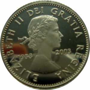  10 центов 2003 года, 50 лет коронации Елизаветы II, фото 1 
