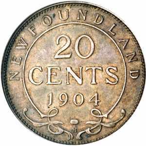  20 центов 1904 года, фото 2 
