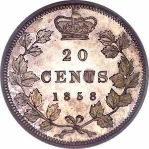  20 центов 1858 года, фото 2 