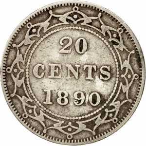  20 центов 1865 - 1900 годов, фото 2 