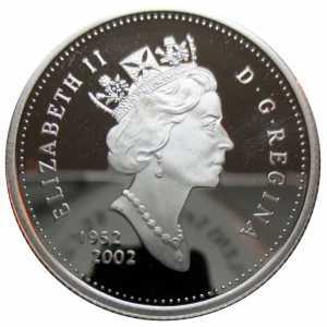  25 центов 2002 года, 50 лет правлению Королевы Елизаветы II, фото 1 