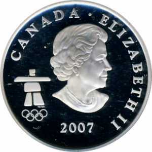  25 центов 2007 года, Ванкувер 2010 - Горные лыжи, фото 1 