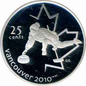  25 центов 2007 года, Ванкувер 2010 - Кёрлинг, фото 2 