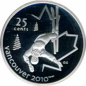  25 центов 2007 года, Ванкувер 2010 - Фристайл, фото 2 