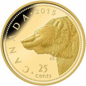 25 центов 2015 года, Медведь Гризли, фото 2 