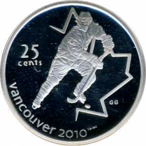 25 центов 2007 года, Ванкувер 2010 - Хоккей, фото 2 