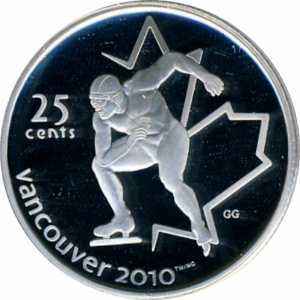  25 центов 2009 года, Ванкувер 2010 - Конькобежный спорт, фото 2 