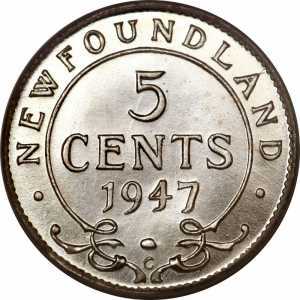  5 центов 1944 - 1947 годов, фото 2 