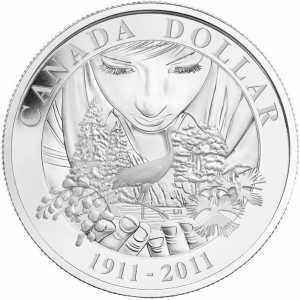  1 доллар 2011 года, 100 лет службе национальных парков Канады, фото 2 