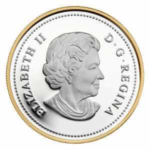  1 доллар 2011 года, 100 лет службе национальных парков Канады (частичная позолота), фото 1 