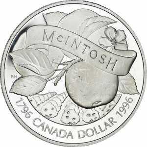  1 доллар 1996 года, Яблоки Мекинтош, фото 2 