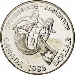  1 доллар 1983 года, Всемирные Университетские игры, фото 2 