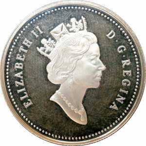  1 доллар 1998 года, 125 лет Канадской королевской конной полиции, фото 1 
