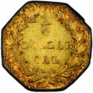  1/4 доллара 1882 года, Голова индейца (восьмиугольная), фото 2 