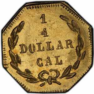  1/4 доллара 1872 года, Голова Вашингтона (восьмиугольная), фото 2 