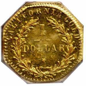  1 доллар 1872-1876 годов, Голова индейца (восьмиугольная), фото 2 